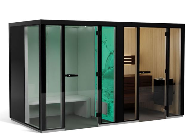 Tylö Pancea twin sauna and steam cabin