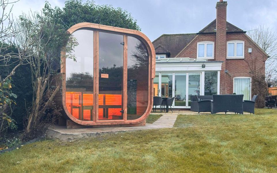 hekla sauna installation garden