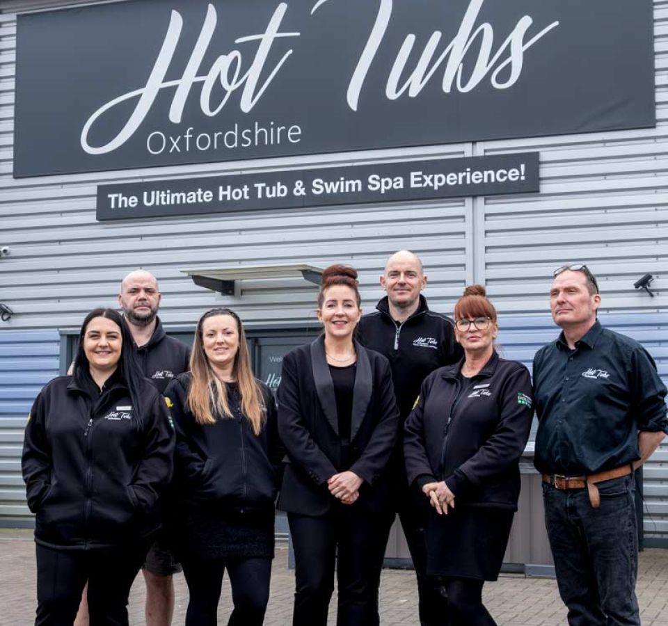 The team in the spa garden