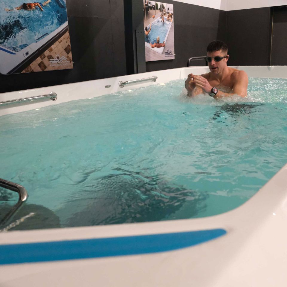 Wet Testing A Swim Spa