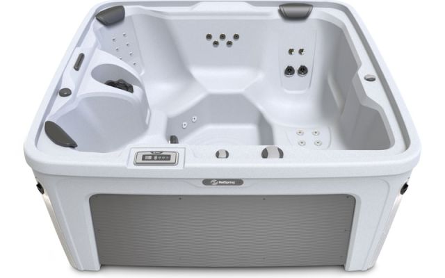 freeflow hot tub in sand brown
