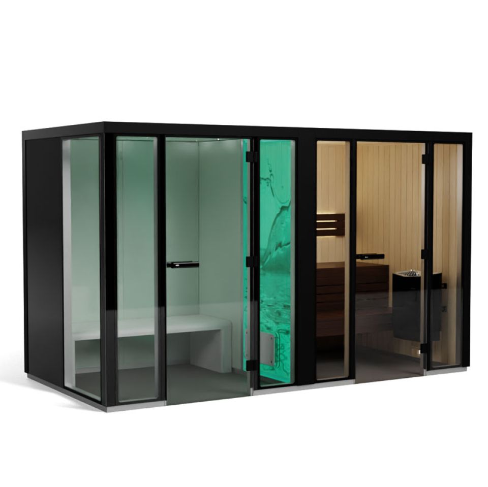 Tylö Pancea twin sauna and steam cabin